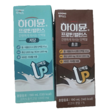 NEW 하이뮨 프로틴 밸런스 음료 초코+저당, 32개, 190ml