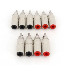 호환 10Pcs 4mm 황동 M5 고전류 바나나 여성 잭 패널 소켓 테스트 바인딩 포스트, 04 5 Red 5 Black