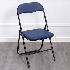 야외 낮은 접이식의자 휴대용 간이 보조의자 행사용 의자, 1인용, 다크블루 가죽 40cm