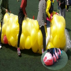 단체 게임 대형 비닐 풍선 보관 체육 대회 대결 활동, 1개, 게임용비닐(90cm×6m두께0.1mm)