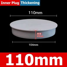 흰색 파이프 보호 커버 PVC 캡 배수관 엔드 플러그 피팅 20-400mm 확장형 튜브 씰링 커넥터, 03 10pcs, 33 110mm - Inner plug-1