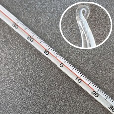 알콜온도계 유리막대온도계 (-30도~100도/300mm) 1pcs 막대온도계 cc-odg1, 1개