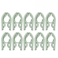 10 휴대용 접이식 여행용 옷걸이 세트 여행 및 을 위한 공간 절약형 다용도, 10 PCS of G en