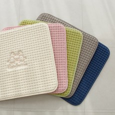 까사엘 와플엠보 차방석 방석 의자방석 쇼파방석 (5color), 와플엠보 차방석_라임그린