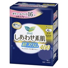 Kao 花王 Laurier幸福素肌超薄夜用衛生棉, 1包, 16片, 40cm