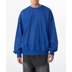 MUSINSA STANDARD 루즈 벌룬 스웨트셔츠 [블루] 253271