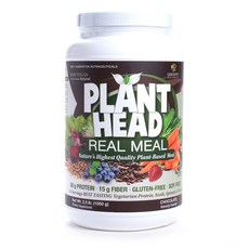GENCEUTIC NATURALS Real Meal無麩質植物性沖泡粉, 巧克力口味, 1.05kg, 1罐