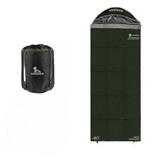 침낭 다운 초경량 캠핑 이불 백패킹 여행, 다크그린-우  2.75KG, 1개