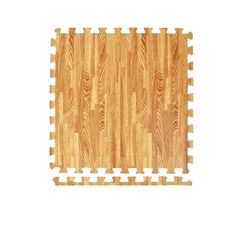 木紋巧拼地墊 SGS檢驗, 1個, 淺棕木紋單片送邊條(超過30片請改宅配)