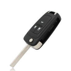 (구형) 쉐보레 폴딩키 (3버튼) 케이스 수리 DIY 교체 키날 포함 보조키 (속에 기판 없음)케이스 갈이용, 1개