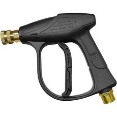요라이즈 고압 자동차 세척기 총 최대 4350 PSI 파워 숏건 14인치 출구 퀵 커넥트 M2214 나사 미니 차량 세척 분무기 도구 5개 노즐 포함, Gun