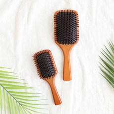 머리빗 대형 두피마사지 헤어모발관리 우드헤어브러쉬 58037ea 1(pc), 1개