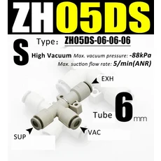 ZH05DL 06 08 공압 10 이젝터 07 음압 커넥터 진공 ZH 발생기 ZH05 13, 09 ZH05DS-06-06-06