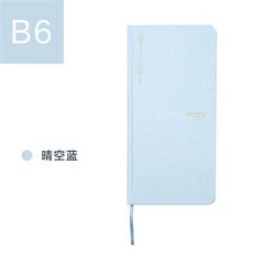 【開發票/統編】日程本本子事多 23-2025可用weeks手帳本 布面藝文 日程周計劃手賬記事本 高級簡約歐風本子389990, 晴空藍, 1個