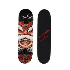 알파카 스케이트보드 리미티드X 초보 입문용 A등급 RED RION, 없음