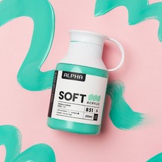 알파 소프트점도아크릴물감 250ml, 853 Light Green