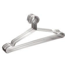 加粗實心不鏽鋼衣架 超強耐重 不易生鏽 加寬加大, 42cm【超取限90支】, 30個