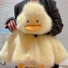 귀여운 노란색 오리 라운지웨어 동물친구 후리스 코트