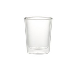 내열 유리 이중 컵 투명 물컵 커피잔 단열 유리컵, 투명/260ml, 1개, 260ml