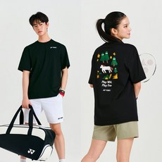 261TS043U 배드민턴 공용 오버핏 반팔 티셔츠 스포츠웨어