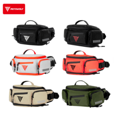 모토울프 바이크 웨이스트백 오토바이 힙색 슬링백 라이딩백, 블랙레드