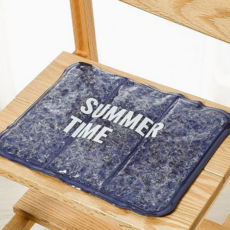 아이스 방석 시원한 냉감 여름 쿨링 방석 고흡수성 반려동물 등받이 사무실 실내용 휴대용 휴식용 운전용, 네이비