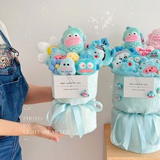 BURKES 한교동 인형 꽃다발, 고급, 1개