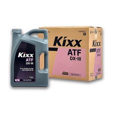 KIXX ATF DX-III 덱스론3 자동변속기오일 미션오일 4L, 1개