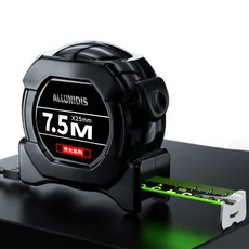 올유니딧 오토락 고급형 고정밀 특수 형광코팅 메탈포스 줄자 MT-07F 7.5m, 1개