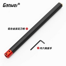 敢為 捨棄式木工車刀刀杆組 附內六角扳手, 1個, 方孔手柄（鋁柄）