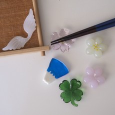 소다 글라스 유리 수저 유리받침 받침 젓가락받침 CHS-1005650 글라스받침, 설산-1개