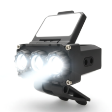 [시야초장악100m] 달본 led헤드랜턴 낚시 해루질 백팩킹 3구캡라이트, 1개, 블랙