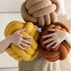 공쿠션 벨벳 매듭 핸드메이드 꽈배기 소파방석 부드러운 DIY 11941PC 1(pc), 28CM