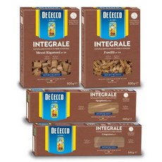 데체코통밀파스타면 500g 스파게티 링귀니 푸실리 리가토니, 4개