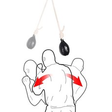 INNOLIFE 복싱 슬립 백 반사 훈련용 닷지 하이드 스피드 볼 MMA 펜듈럼 트레이닝 - 옥수수 가죽 볼 포함, [ 949497 ] INNOLIFE 복싱 슬립 백, 닷