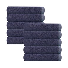송월타월 솔리드 무지 40 타올 200g 뱀부얀, 다크블루, 10개