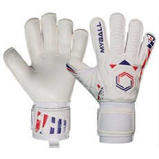 마이볼 손가락 꺾임 방지 프로 라텍스 골키퍼장갑, 1개, 화이트