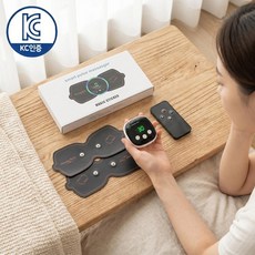 사시한사 1+1 패드 EMS 저주파 마사지기 목 어깨 허리 손목 휴대용 안마기 사무실 장시간 운전 운동 후, A-01, 레드 블랙 A-01, 레드 블랙