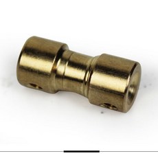 品質佳 黃銅聯軸器連軸傳動件電機馬達軸延長連接器金屬模型航模車模配件, 1個, 2MM-5MM