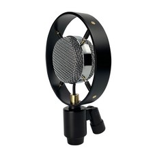 노래방 마이크 콘덴서 마이크 유선 빈티지 녹음 스튜디오 라이브 라디오 방송 노래용 26mm, 검정색