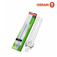 오스람 DULUX D 26w 2핀 dulux 컴펙트형광램프 삼파장전구, 백색, 1개