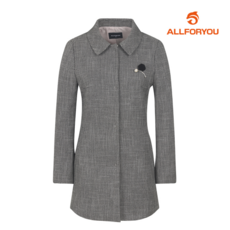 올포유 올포유 여성 울혼방 브로치 장식 자켓 ALKKM1231-199