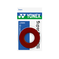 요넥스 오버그립 AC102EX 1팩 3개입, 와인레드, 1개