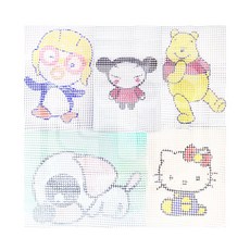 스킬 자수용 도안 1매 낱개 스킬판 래치훅 털실 만들기 매듭공예 부자재료 DIY 준비물, 01.리본, 1개