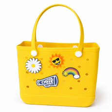 로로먼트 프리미엄 EVA 수영가방 목욕 바구니 방수 비치백 헬스 목욕 가방, 노랑