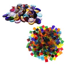 수제 장식용 260g 다채로운 모자이크 타일, 다색, 설명, 1개