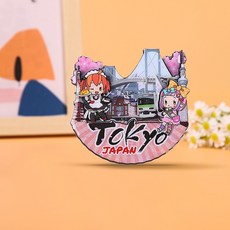 미츠케 일본 여행 마그넷 냉장고 자석 후지산 홋카이도 시바, 도쿄만화