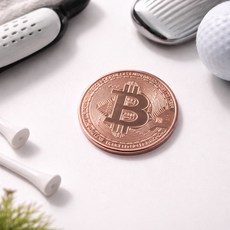 [골프면세점] 비트코인 골프 볼마크 볼마커 1+1 세트 필드용품, 로즈골드 1+1, 1개