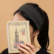 반다나 헤어밴드 진그레이 무지 머리띠 세안용 밴드 1개입