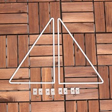 인테리어 네트망 스탠드(B형), 화이트, 1세트